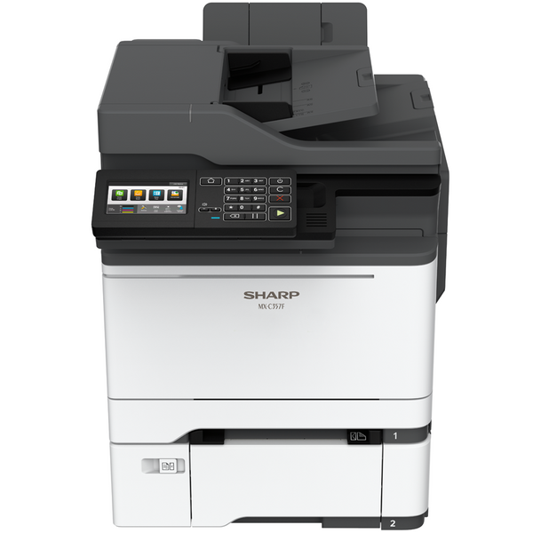 Sharp MX-C357F Color Desktop Document System (Print, Copy, Scan, Fax) With High Quality Printing For Small Workgroup And Mid Or Large Offices