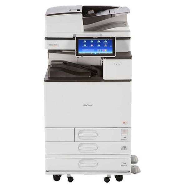 $64/Month Ricoh MP C3504 Color Laser Multifunction Printer Machine (Copy, Scan, Fax) 11X17, 12x18 With Duplex Printing and 1200x1200 Dpi Print Resolution