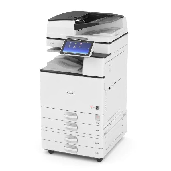 Ricoh MP 2555 Monochrome Multifunction Photocopier Printer Scanner, 11x17 With Auto Duplex, Network, 1200 x 1200 DPI Print Resolution