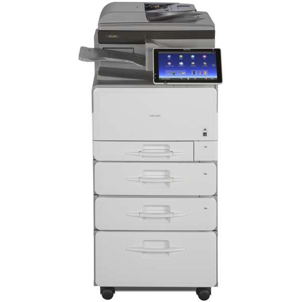 $55/Month Ricoh MP C306 Laser Color Multifunction Printer Copier Scanner With Large LCD Touch Screen For Office