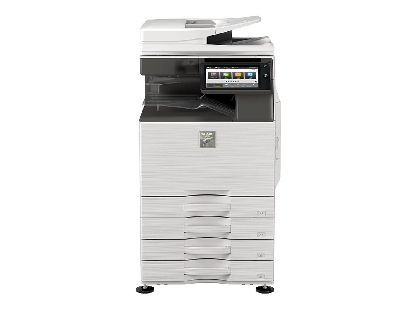 Sharp MX-3571 Color Digital Multifunctional Printer (Print, Copy, Scan, Fax, File) With Touchscreen Display And Mobile Supports