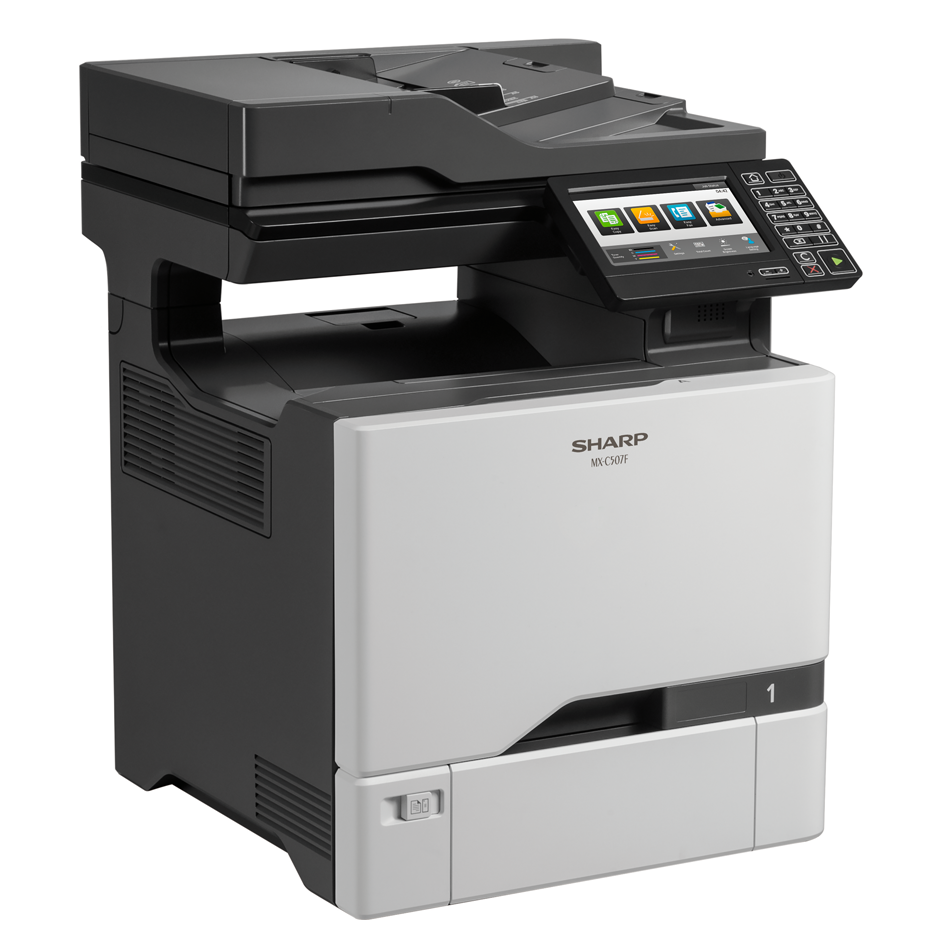 Sharp MXC407F Color Desktop Multifunctional Printer Copier Scanner Fax, File With Mobile Printing Supports for Small Workgroup And Mid Or Large Offices