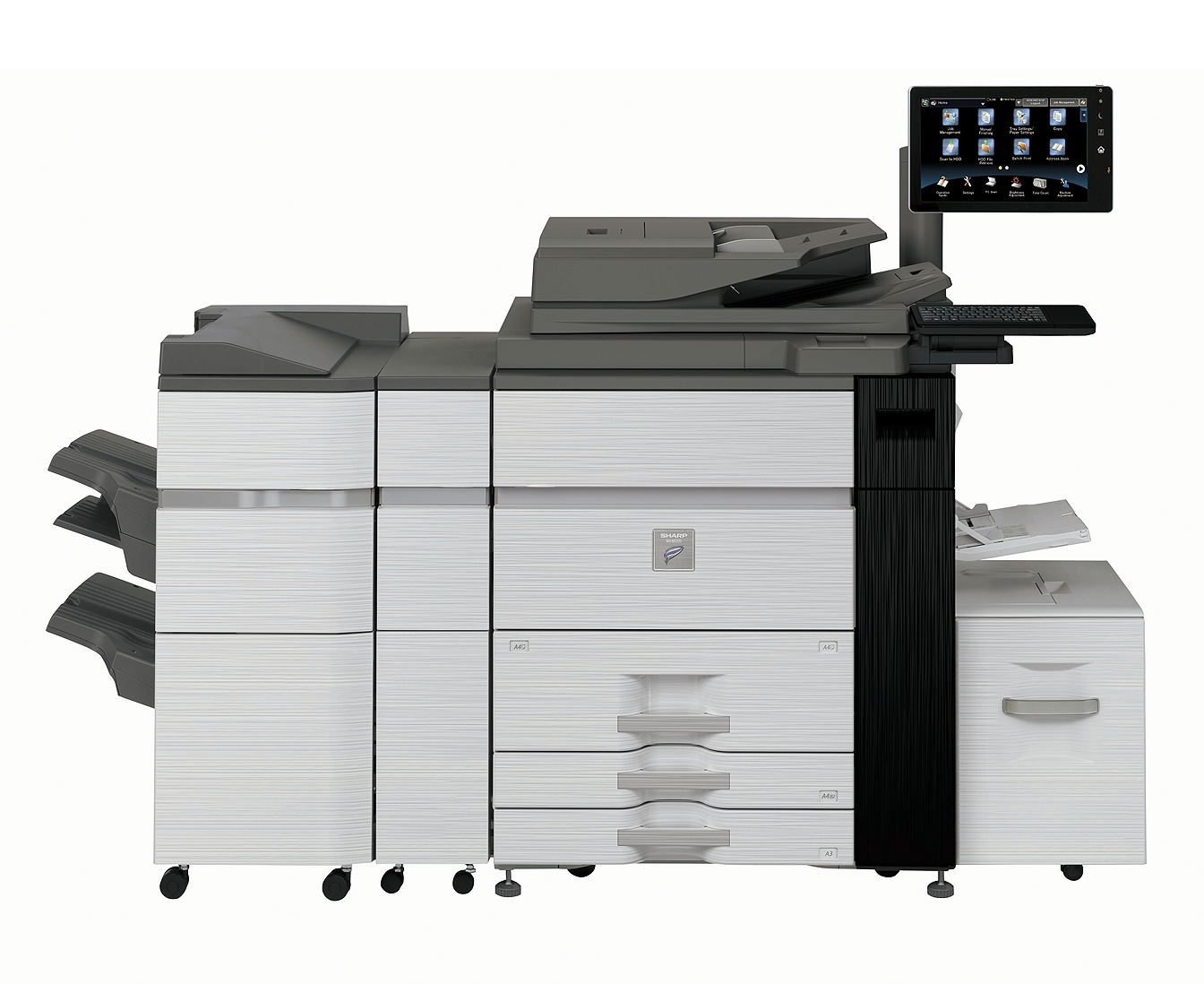 Sharp MXM1055 Monochrome Digital Multifunction Printer Copier Scanner With 105 Pages Per Minute