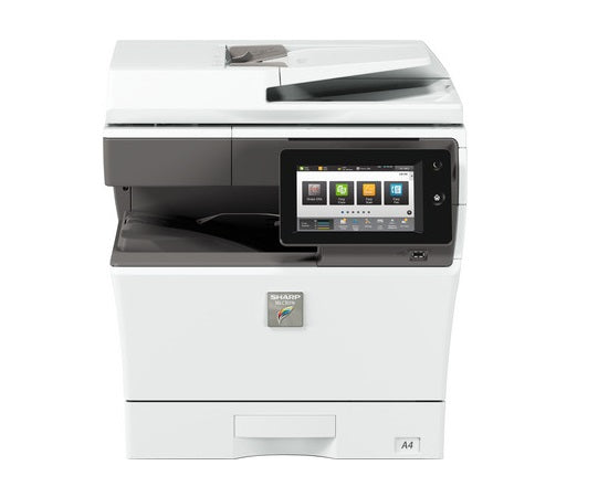 Sharp MXC304W B/W And Color Multifunctional Printer (Print, Copy, Scan, Fax, File) With Touchscreen Display And Mobile Supports