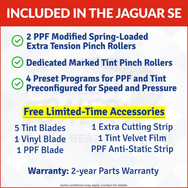 $123/month JAGUAR 70" AUTOMOTIVE SPECIAL EDITION PPF/TINT Cutter Plotter with Anti-Static kit and Tint Velvet Film