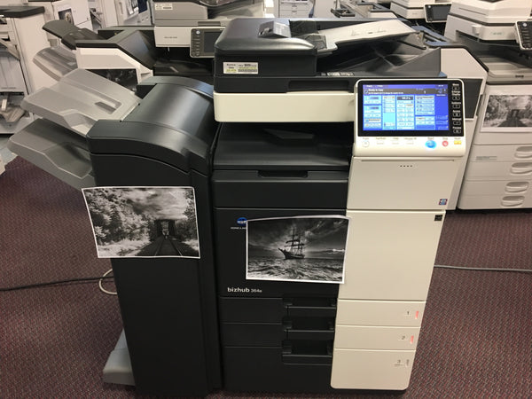 Absolute Toner REPOSSESSED Konica Minolta Bizhub 364e Monochrome Printer Copier Scanner 11x17 A3 Office Copiers In Warehouse
