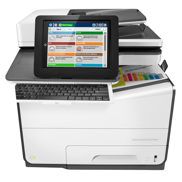 Absolute Toner $39.95/Month HP PageWide Managed Color Flow MFP E58650z Page Wide Array Multifunction Printer - Color - Plain Paper Print Showroom Color Copiers