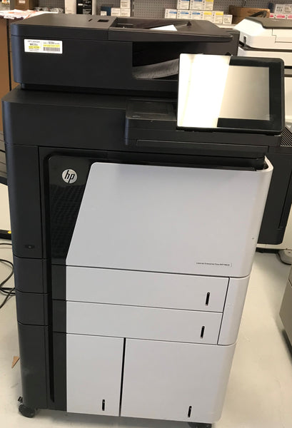 HP LaserJet Enterprise flow M830z M830 MFP Black and White Printer Copier Scanner REPOSSESSED