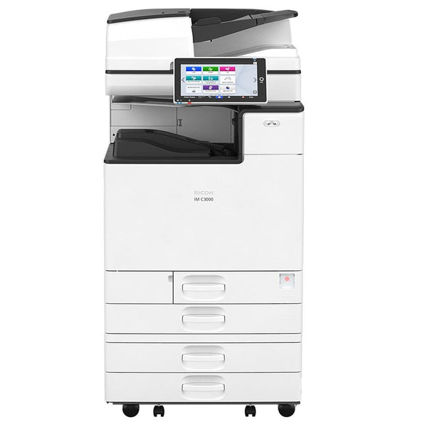 Absolute Toner $139/Month Ricoh IM C6000 (ONLY 2 PAGES PRINTED) Color Laser Multifunction Printer Copier Scanner Fax With The Optional LCT (Large Capacity Side Tray) Showroom Color Copiers