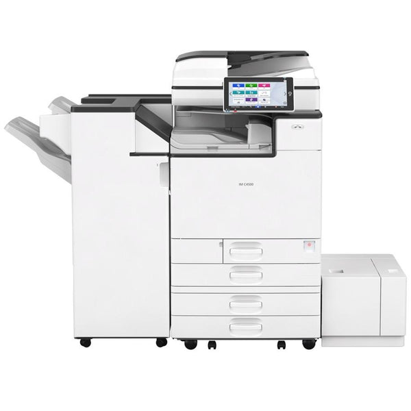 Absolute Toner $139/Month Ricoh IM C6000 (ONLY 2 PAGES PRINTED) Color Laser Multifunction Printer Copier Scanner Fax With The Optional LCT (Large Capacity Side Tray) Showroom Color Copiers