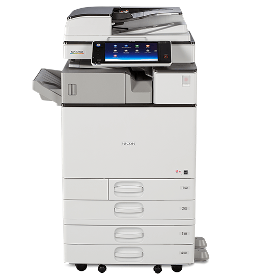 Absolute Toner Ricoh MP C3003 Color Laser Multifunction Printer Copier Scanner (11X17, 12x18) For Office - $39.99/Month Showroom Color Copiers