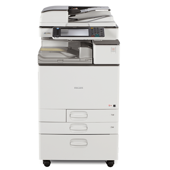 Absolute Toner Ricoh MP C3503 Color Laser Multifunction Printer Copier Scanner 11X17, 12x18 For Office - $59/Month Showroom Color Copiers