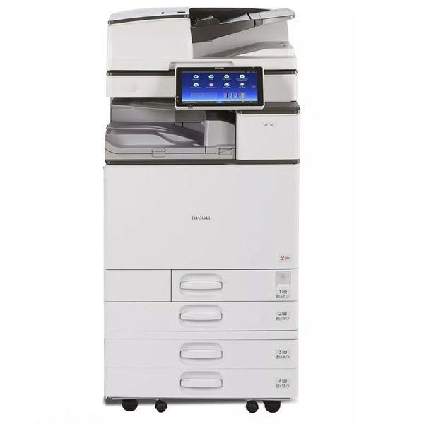 $69/Month Ricoh MP C6004 60PPM Color Laser Multifunction Printer Copier Scanner Fax 11X17, 12x18 With 1200 x 1200 Dpi Print Resolution For Office Use