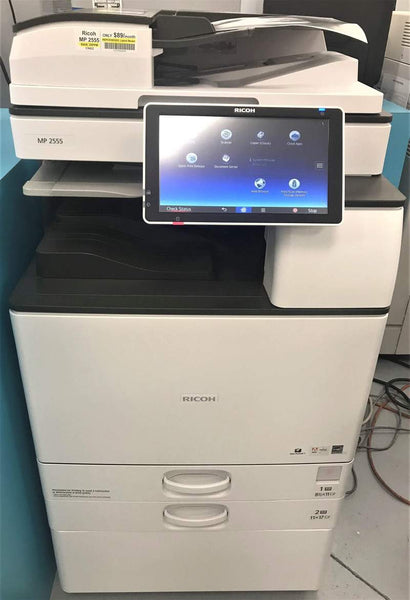 New Repossesseed Ricoh MP 2555 Monochrome Multifunction Printer Copier Color Scanner 11x17