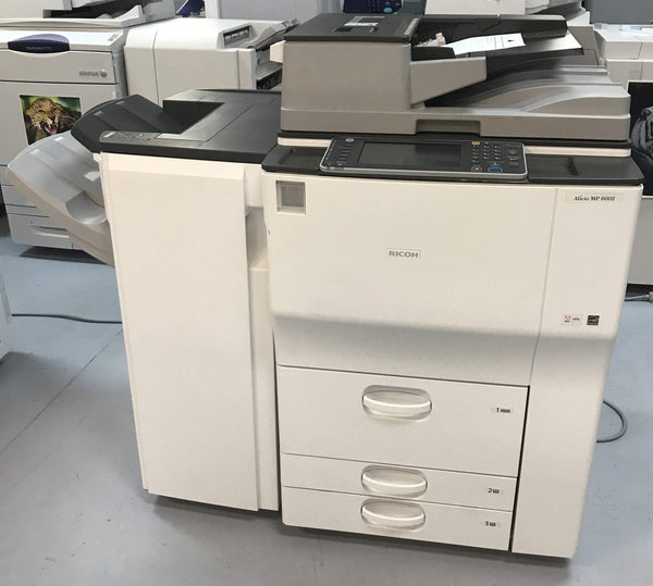 Absolute Toner $84.75/month NEW DEMO Ricoh MP 6002 B/W ALL INCLUSIVE PREMIUM Copier Color Scanner - Only 6k Pages Lease 2 Own Copiers