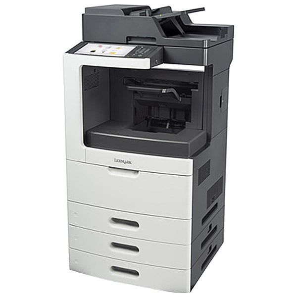 Absolute Toner Lexmark MX811dte Monochrome Full Size High-Speed Multifunction Laser Printer, Large LCT + 3 Trays + Bypass - $55/Month Showroom Monochrome Copiers