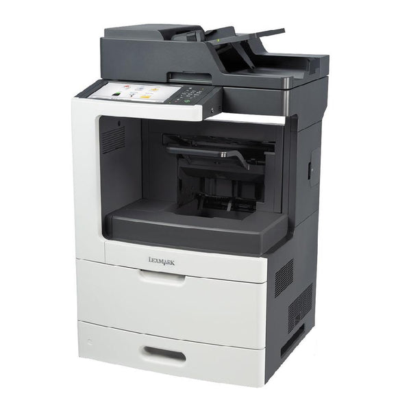 Absolute Toner Lexmark MX811dxme Monochrome Full Size High-Speed Multifunction Laser Printer,Large LCT + 1 Trays + Bypass - $49.95/Month Showroom Monochrome Copiers