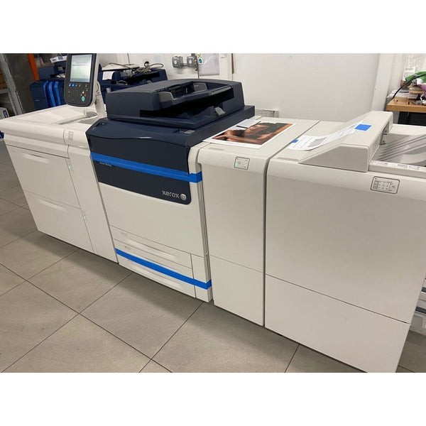 Absolute Toner Copy of $199/Month Xerox Versant 80 Digital Press Color Production Printer Copier Scanner, High Capacity Feeder, Workstation Fiery, LCT, Booklet Maker Showroom Color Copiers
