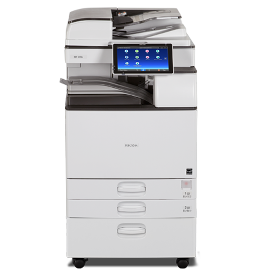Big Ricoh Printer Ricoh MP 2555 Monochrome Multifunction Photocopier Printer Scanner, 11 ...