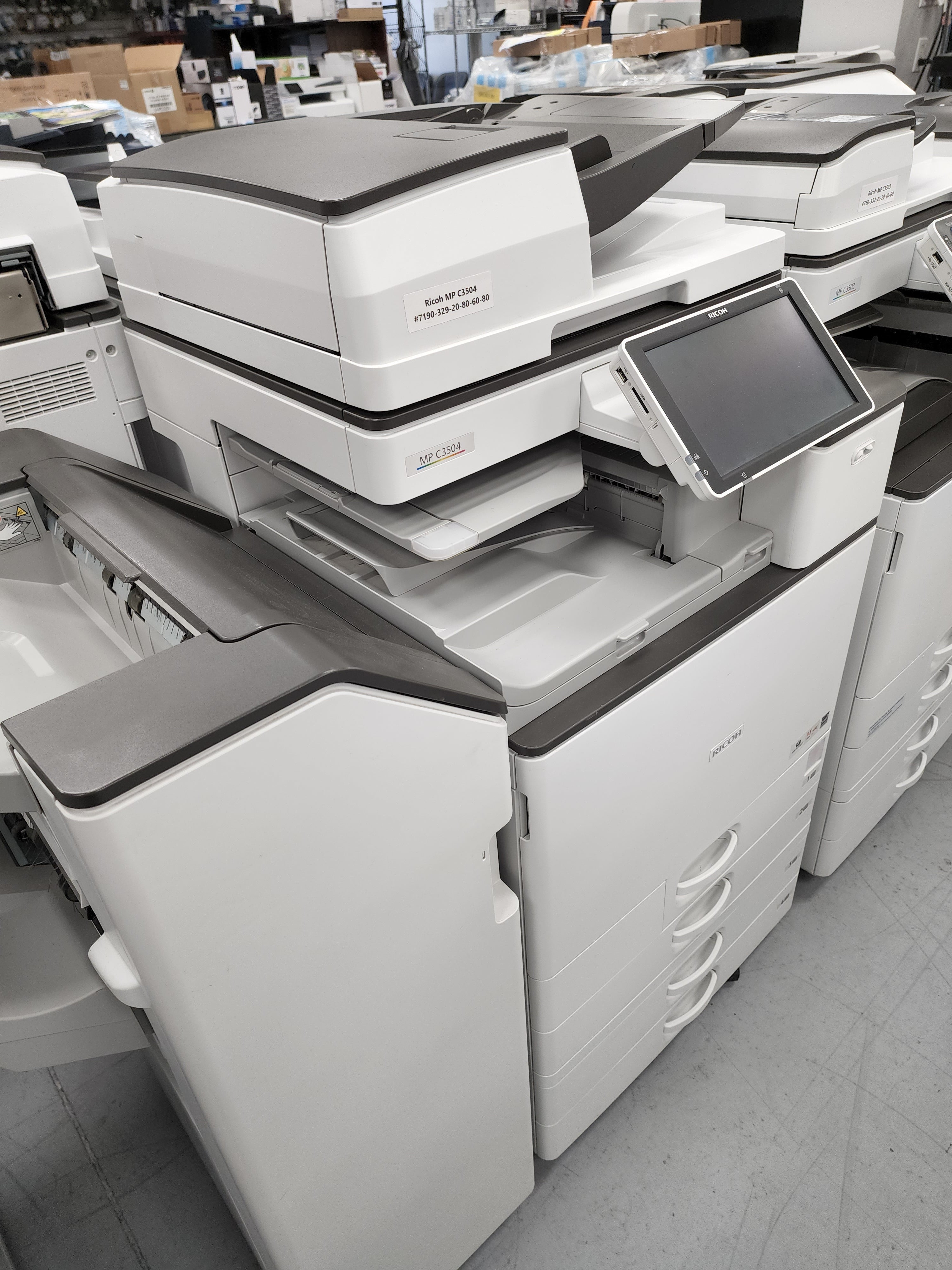 Large Ricoh Printer $72/Month Ricoh MP C3504 35PPM Office Commercial Color Copier Laser Pr ...