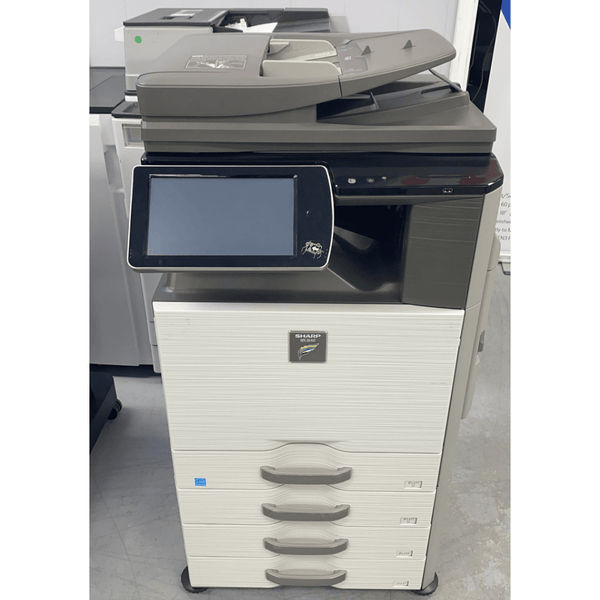 Absolute Toner Sharp MX 2640 Color Multifunction Copier Laser Printer Scanner With 4 Paper Cassettes, Large LCD, Bypass, 11x17 For office - $39.95/month Showroom Color Copiers