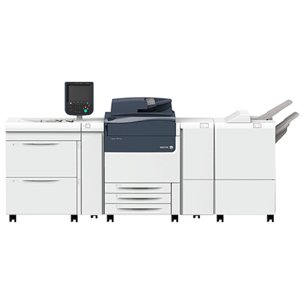 Absolute Toner $499/Month New Demo Unit Below 1500 Pages Printed Xerox Versant 180 LCT, High Capacity Feeder, Decurler, Finisher, Booklet Maker, EX180 Print Server Press Color Laser Production Printer Copier Showroom Color Copiers