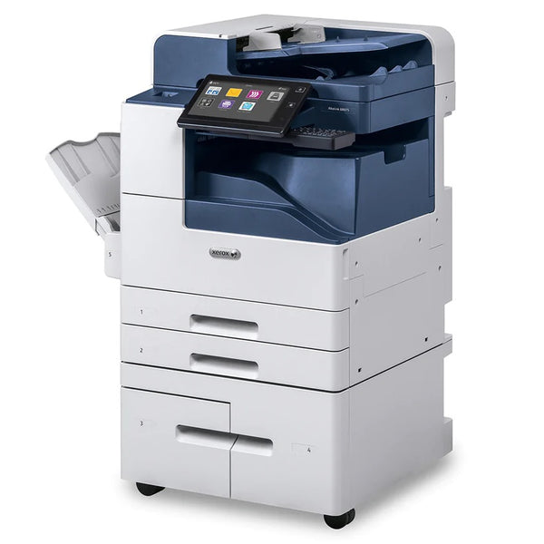 Repossessed Xerox Altalink B8055 55PPM Monochrome Multifunction Laser Copier Printer Color Scanner With Finisher Stapler And Built-in Mobile Connectivity