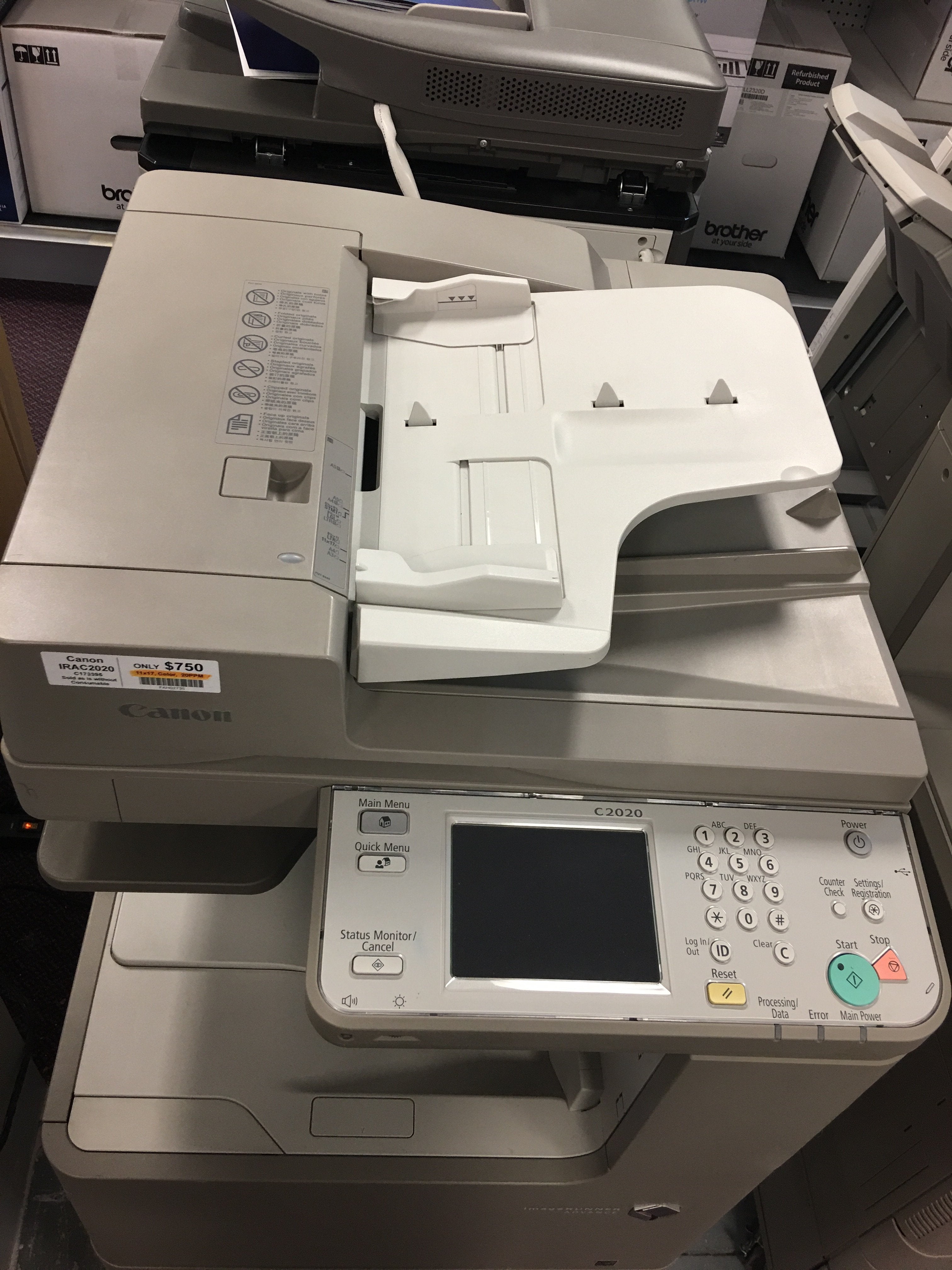 Canon imageRUNNER ADVANCE C2020 Scanner Copier Fax Scan - Toronto Copiers