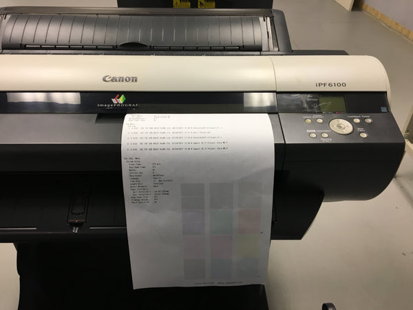 Canon imagePROGRAF iPF6100 24" Large Format Graphic Arts Printer with stand