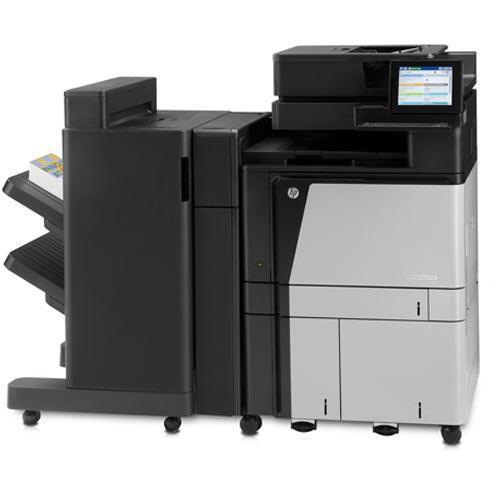 Absolute Toner $56.63/Month Repossessed Like New with 1K - HP Color LaserJet Enterprise flow MFP M880 Printer Scanner Fax Stapler Finisher Booklet Hole Punch 11X17 Showroom Color Copiers