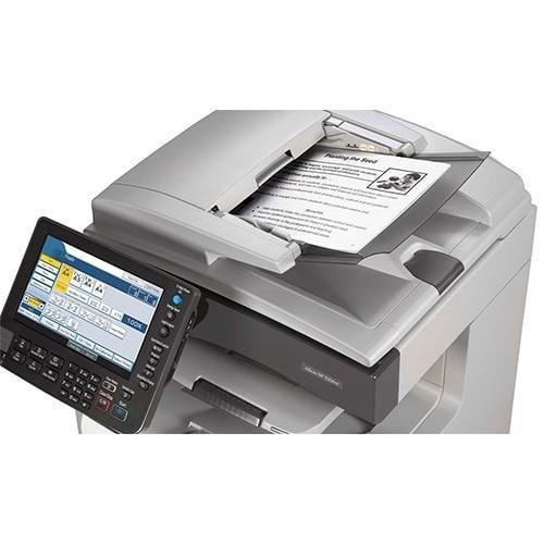 Absolute Toner REPOSSESSED Ricoh Aficio SP 5200S Monochrome Laser Multifunction Printer Office Copiers In Warehouse