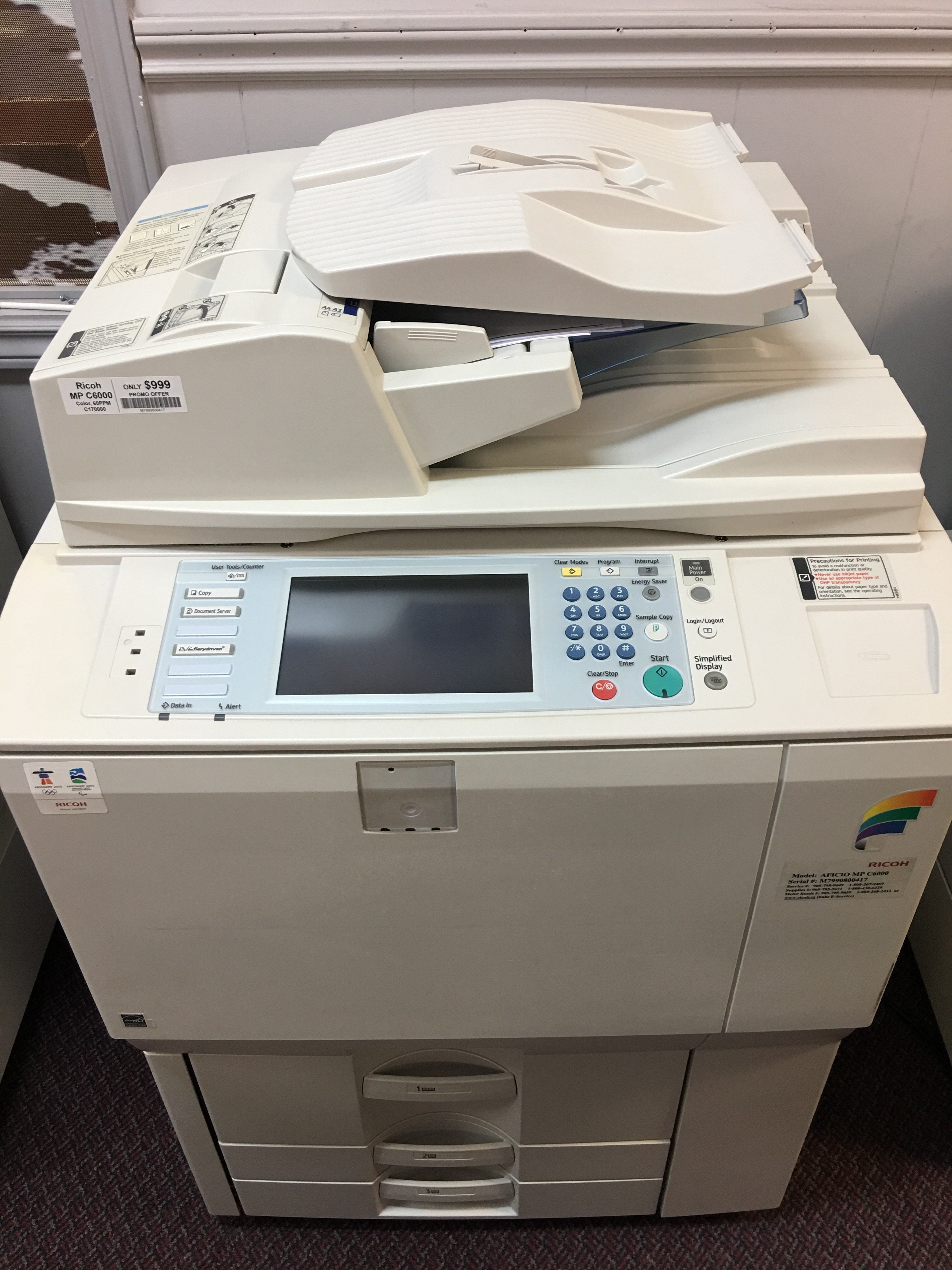 Ricoh Aficio MP C6000 High Speed Color Printer | Absolute Toner