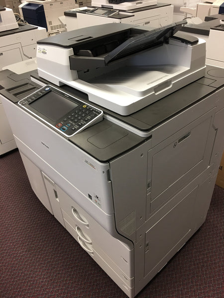 Absolute Toner $117/month Pre-owned Ricoh MP C8002 80PPM Color Laser Production Printer Copier Scanner Finisher 13x19 12x18 11x17 Office Copiers In Warehouse