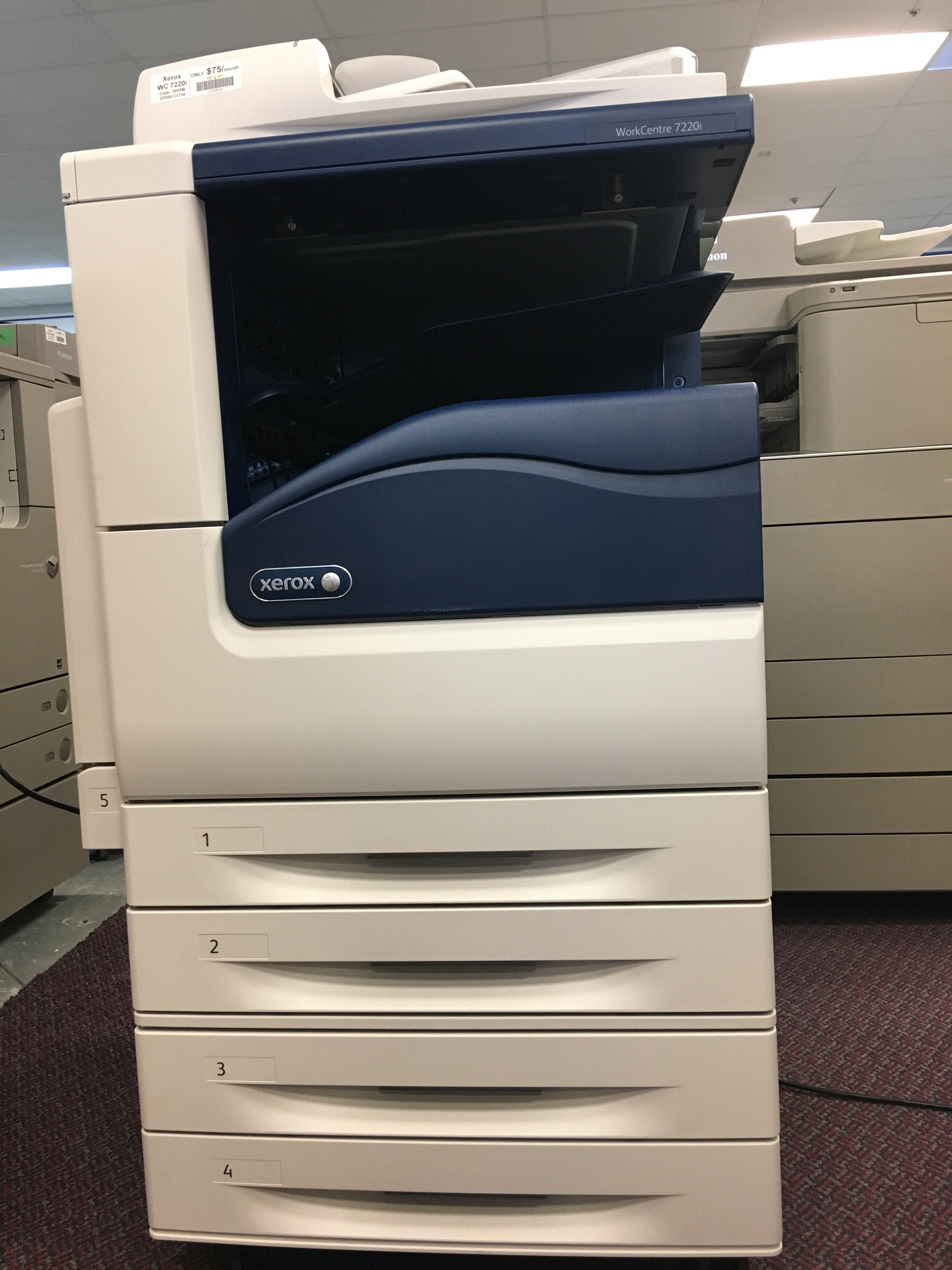 $75/Month Pre-owned Xerox WorkCentre 7220 WC 7220i Color
