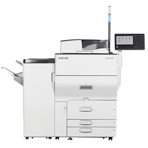 Only $95/Month - Ricoh Pro C5100S C5100 5100 Color Laser Production Printer Copier Scanner Finisher 65PPM