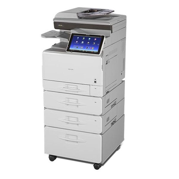 $55/Month Ricoh MP C306 Laser Color Multifunction Printer Copier Scanner With Large LCD Touch Screen For Office