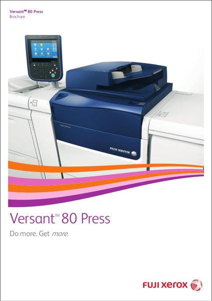 Absolute Toner From $251/Month VERY LOW COUNT from 177K - Xerox Versant 80 Press color Production printer copier 350gsm (16pt.) 13x19 Booklet, LCT, Fiery 80 ppm Showroom Color Copiers